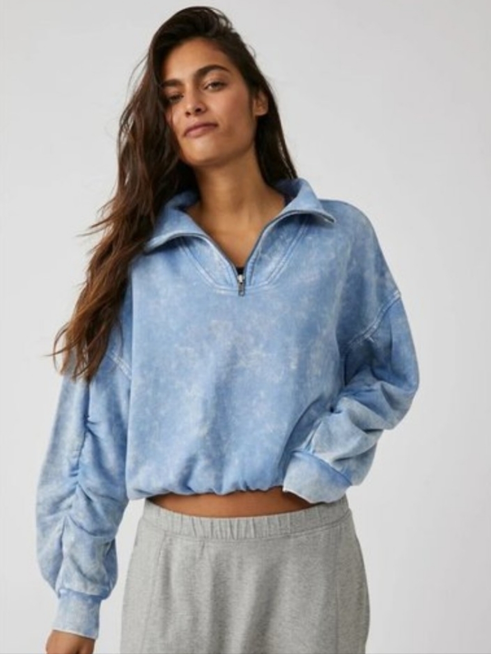 Free People FP Movement Valley Girl Pullover - Cloudy Waters (M)